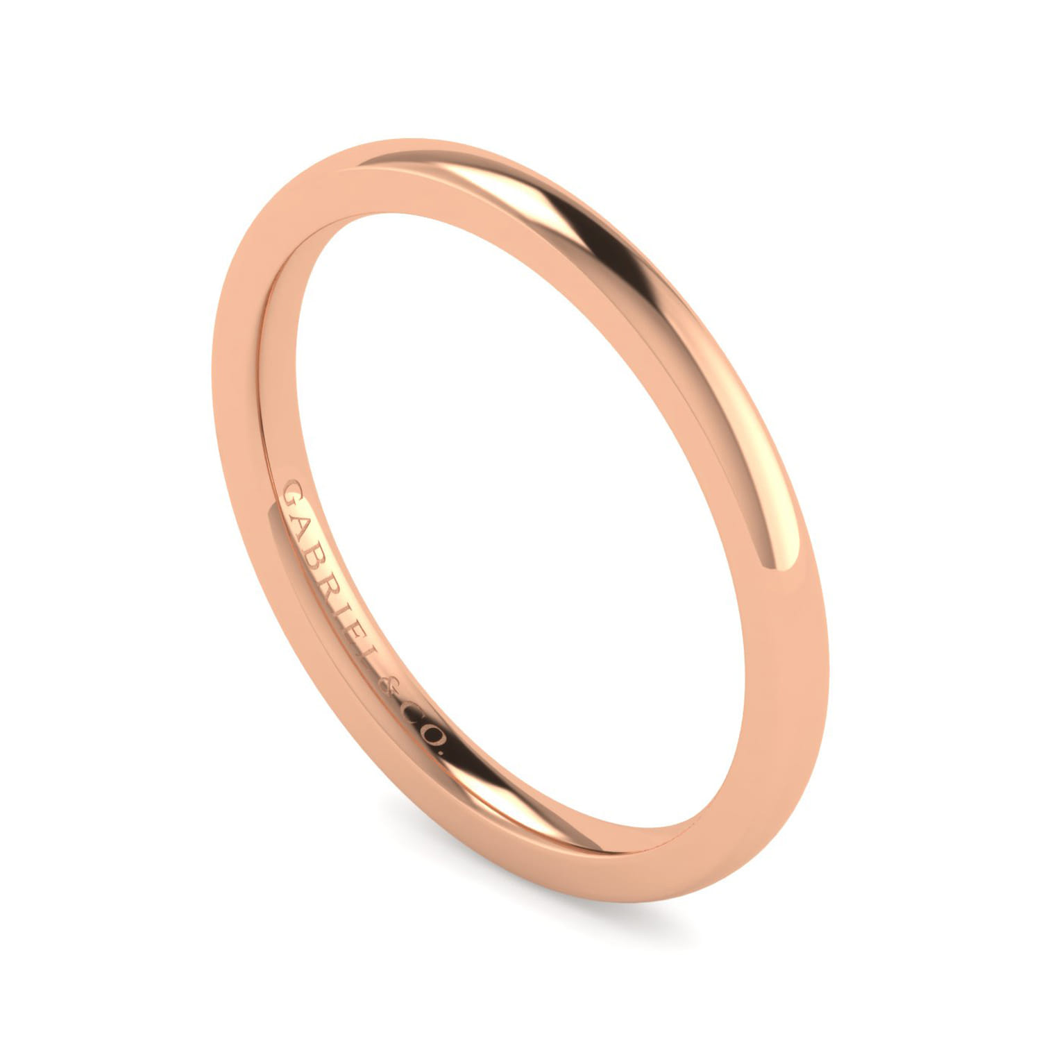 14K Rose Gold Matching Wedding Band - Shot 3