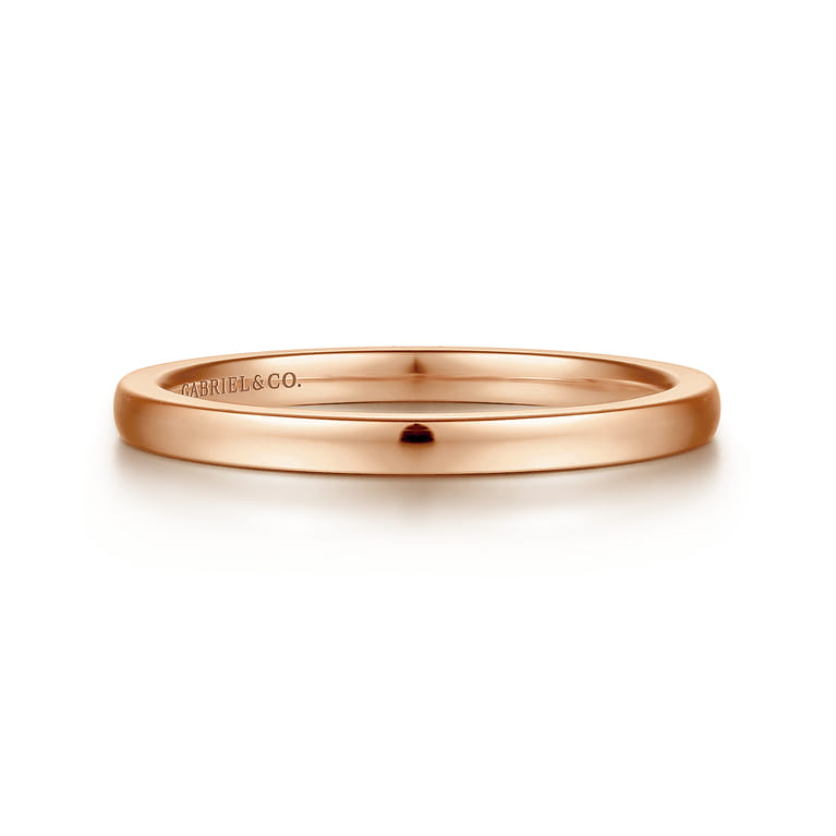 14K Rose Gold Matching Wedding Band - Shot 1