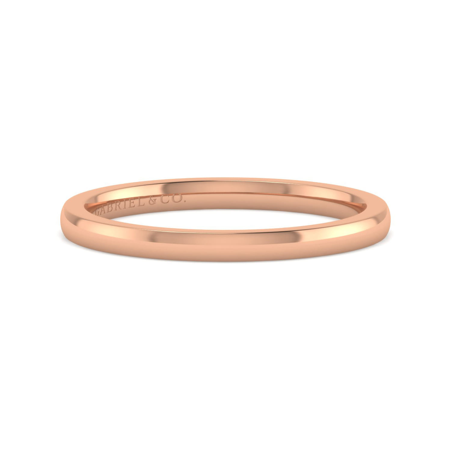 14K Rose Gold Matching Wedding Band - Shot 1