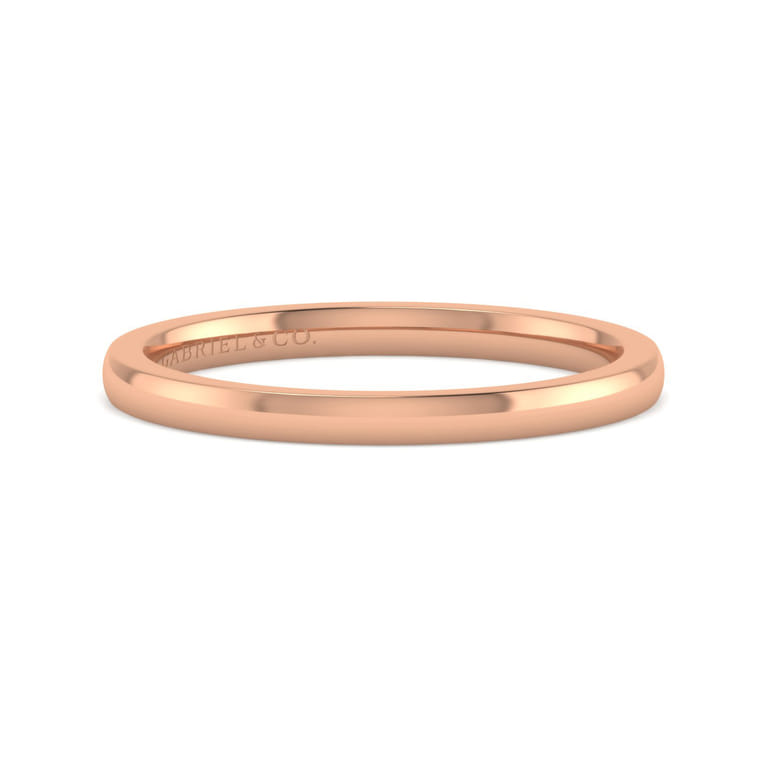 14K Rose Gold Matching Wedding Band - Shot 1