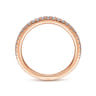 14K Rose Gold Matching Wedding Band - 0.25 ct