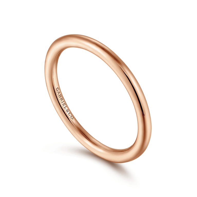 14K Rose Gold Matching Wedding Band - Shot 3