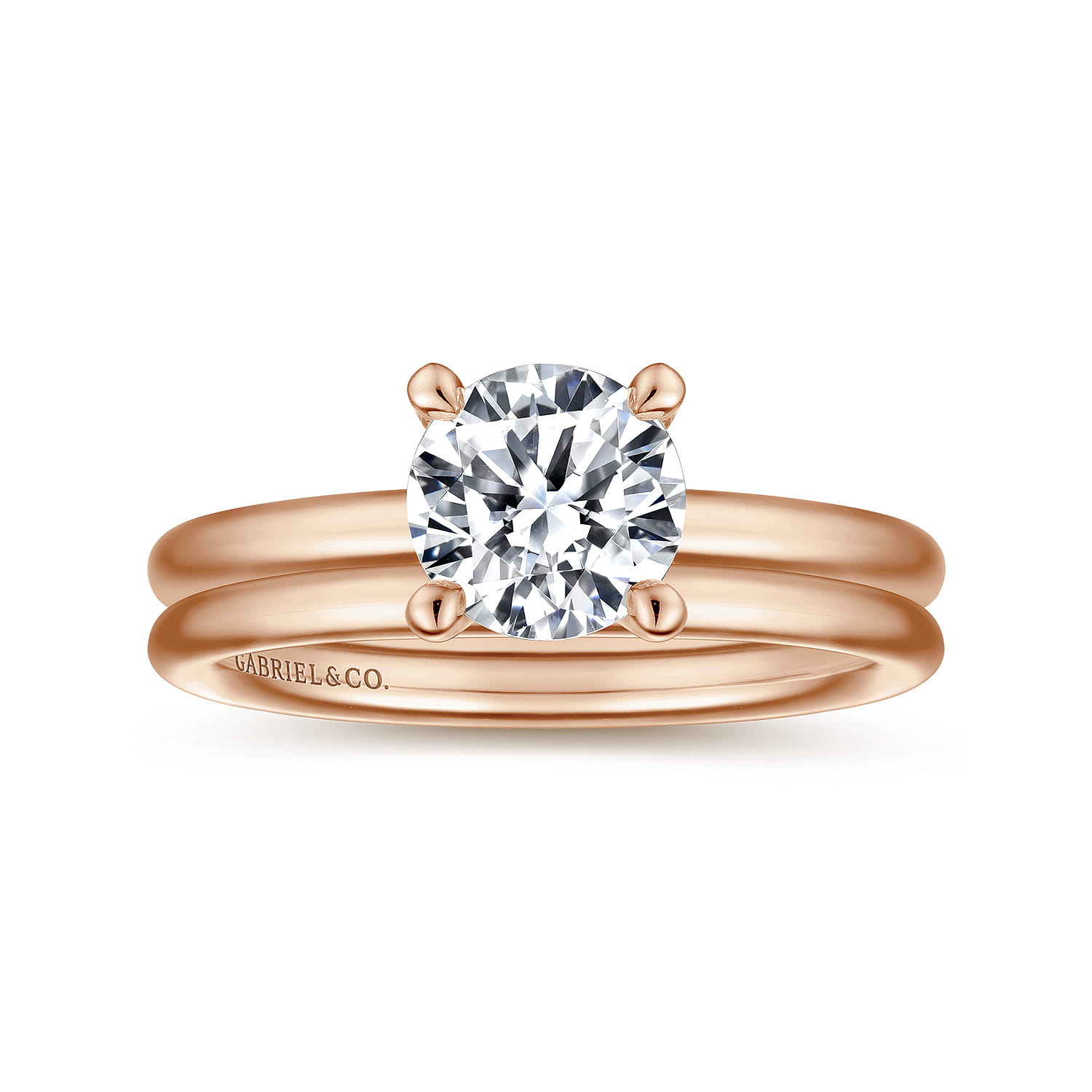 14K Rose Gold Matching Wedding Band - Shot 4