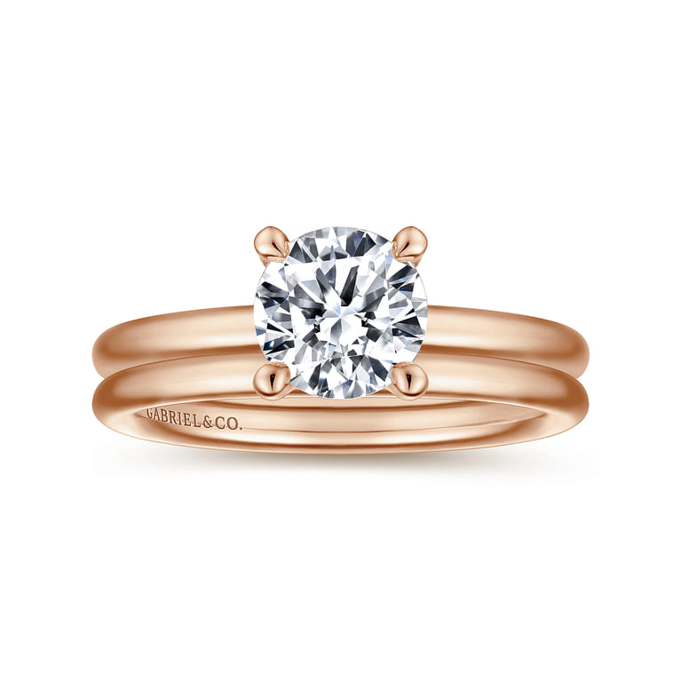14K Rose Gold Matching Wedding Band - Shot 4