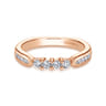 14K Rose Gold Matching Wedding Band - 0.35 ct