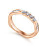 14K Rose Gold Matching Wedding Band - 0.35 ct