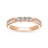 14K Rose Gold Matching Wedding Band - 0.35 ct