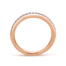14K Rose Gold Matching Wedding Band - 0.2 ct