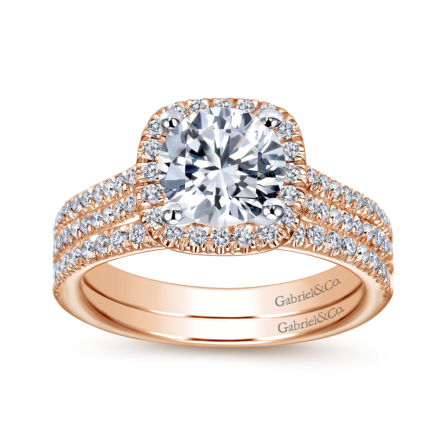 14K Rose Gold Matching Wedding Band - 0.17 ct - Shot 4