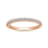 14K Rose Gold Matching Wedding Band - 0.3 ct