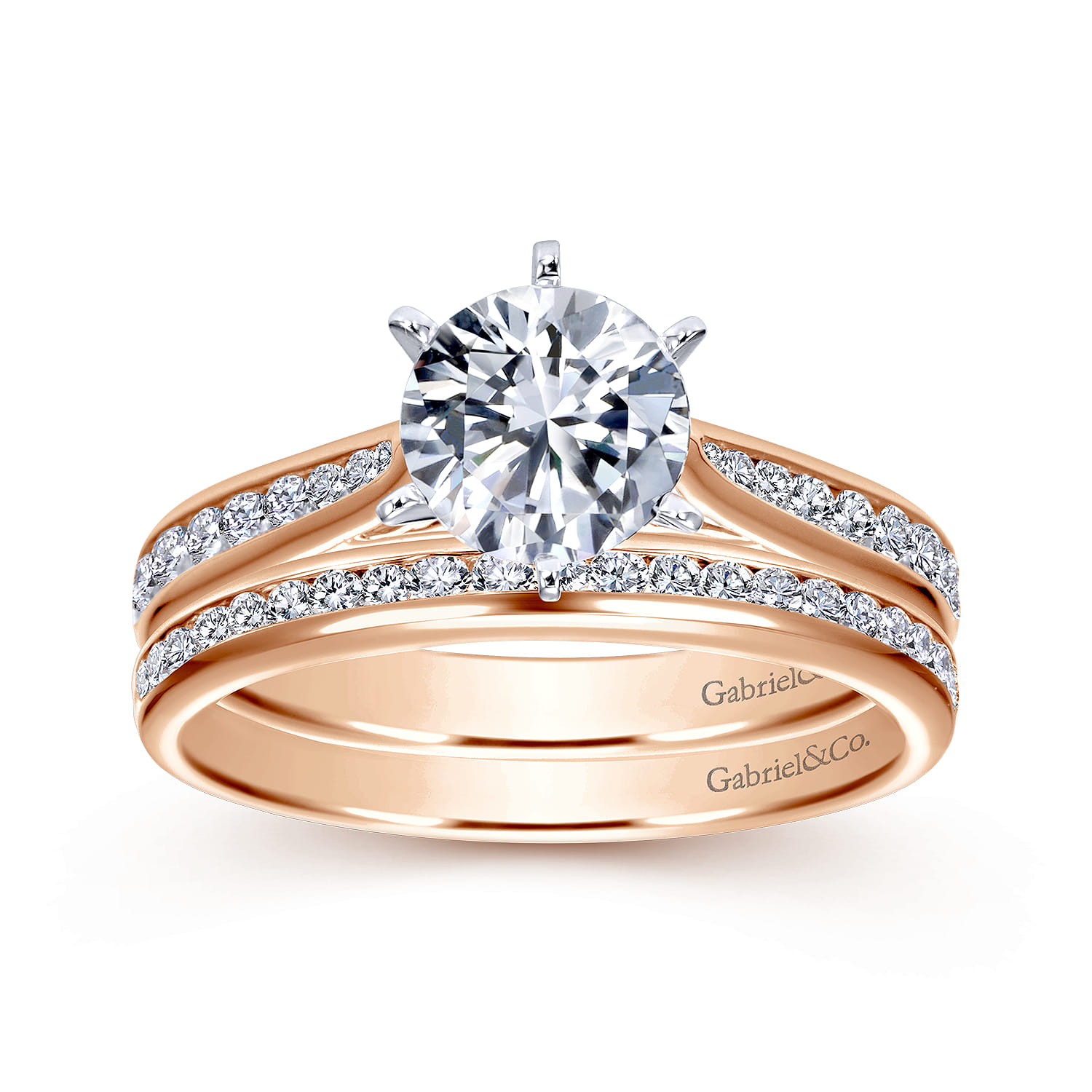 14K Rose Gold Matching Wedding Band - 0.22 ct - Shot 4