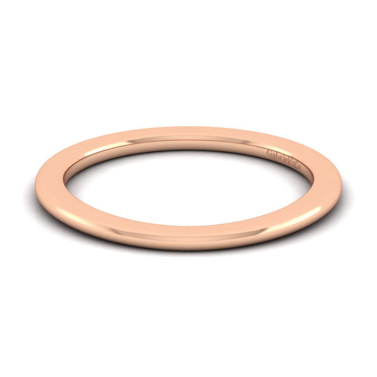 14K Rose Gold Matching Wedding Band - Shot 1