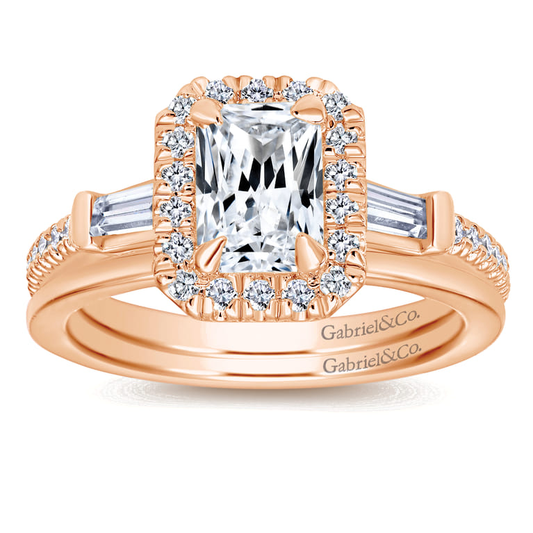 14K Rose Gold Matching Wedding Band - Shot 4