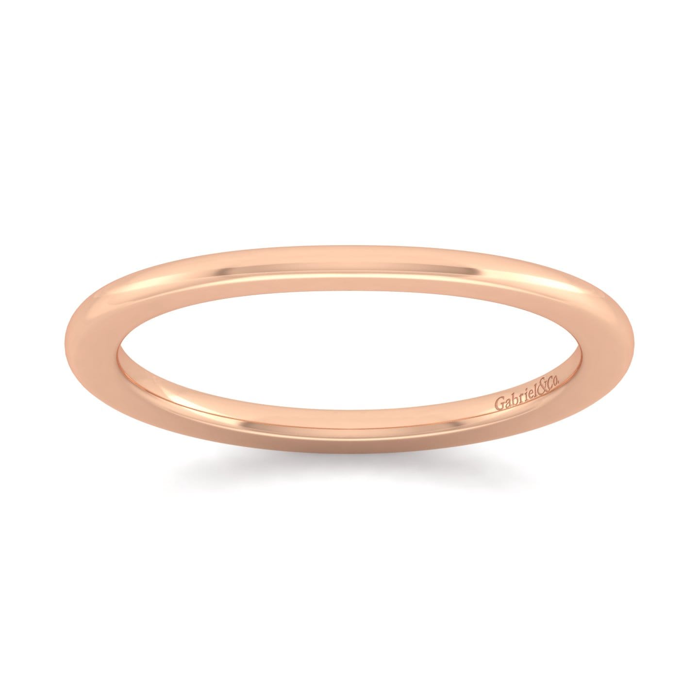 14K Rose Gold Matching Wedding Band - Shot 5