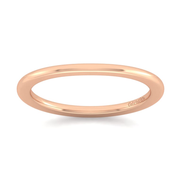14K Rose Gold Matching Wedding Band - Shot 5