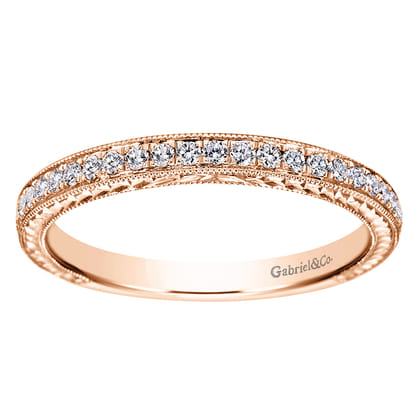 14K Rose Gold Matching Wedding Band