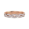 14K Rose Gold Matching Wedding Band - 0.32 ct
