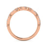 14K Rose Gold Matching Wedding Band - 0.32 ct