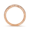 14K Rose Gold Matching Wedding Band - 0.22 ct