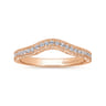 14K Rose Gold Matching Wedding Band - 0.22 ct