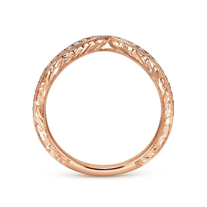 14K Rose Gold Matching Wedding Band