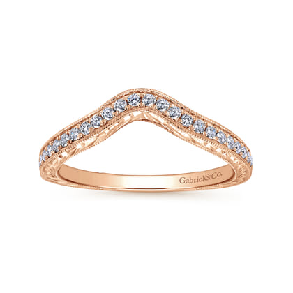14K Rose Gold Matching Wedding Band