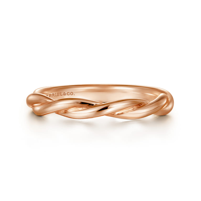 14K Rose Gold Matching Wedding Band - Shot 1