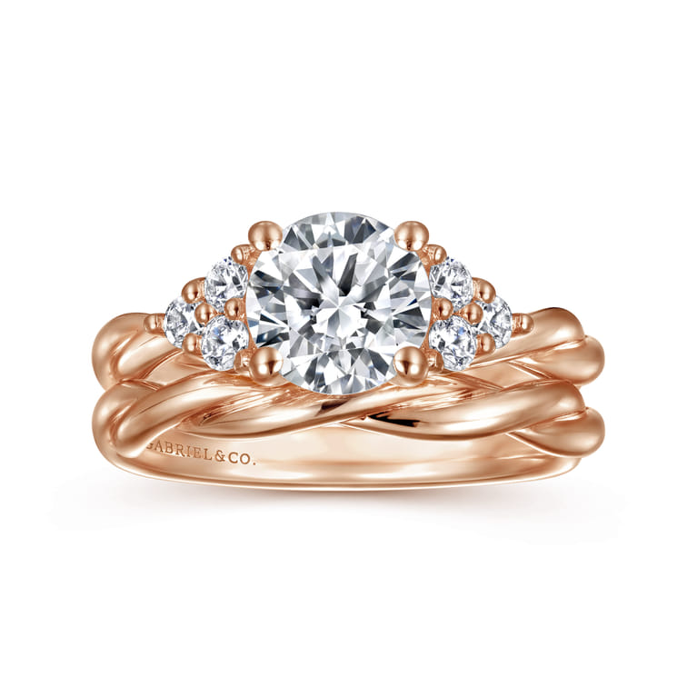 14K Rose Gold Matching Wedding Band - Shot 4