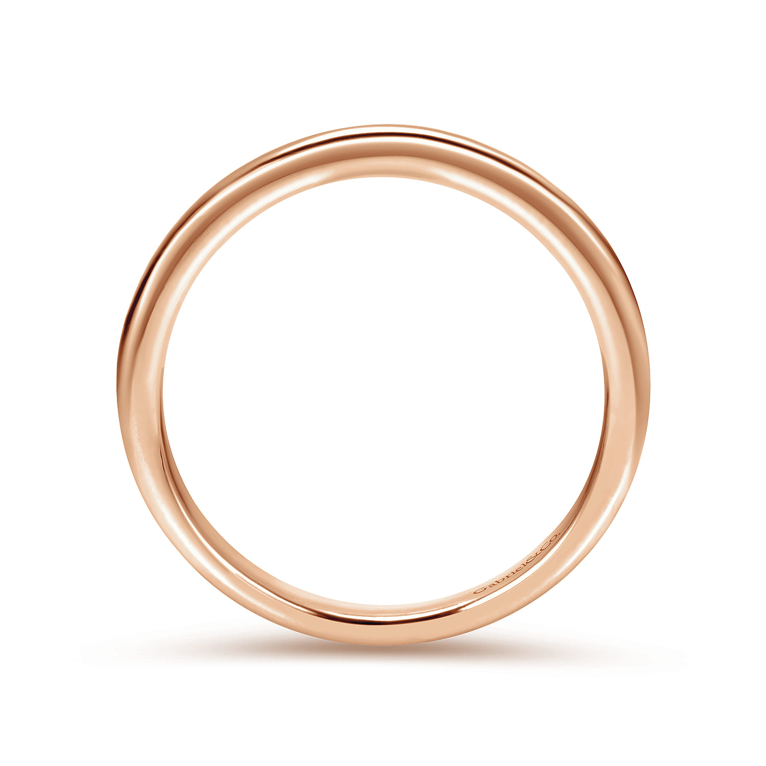 14K Rose Gold Matching Wedding Band - Shot 2