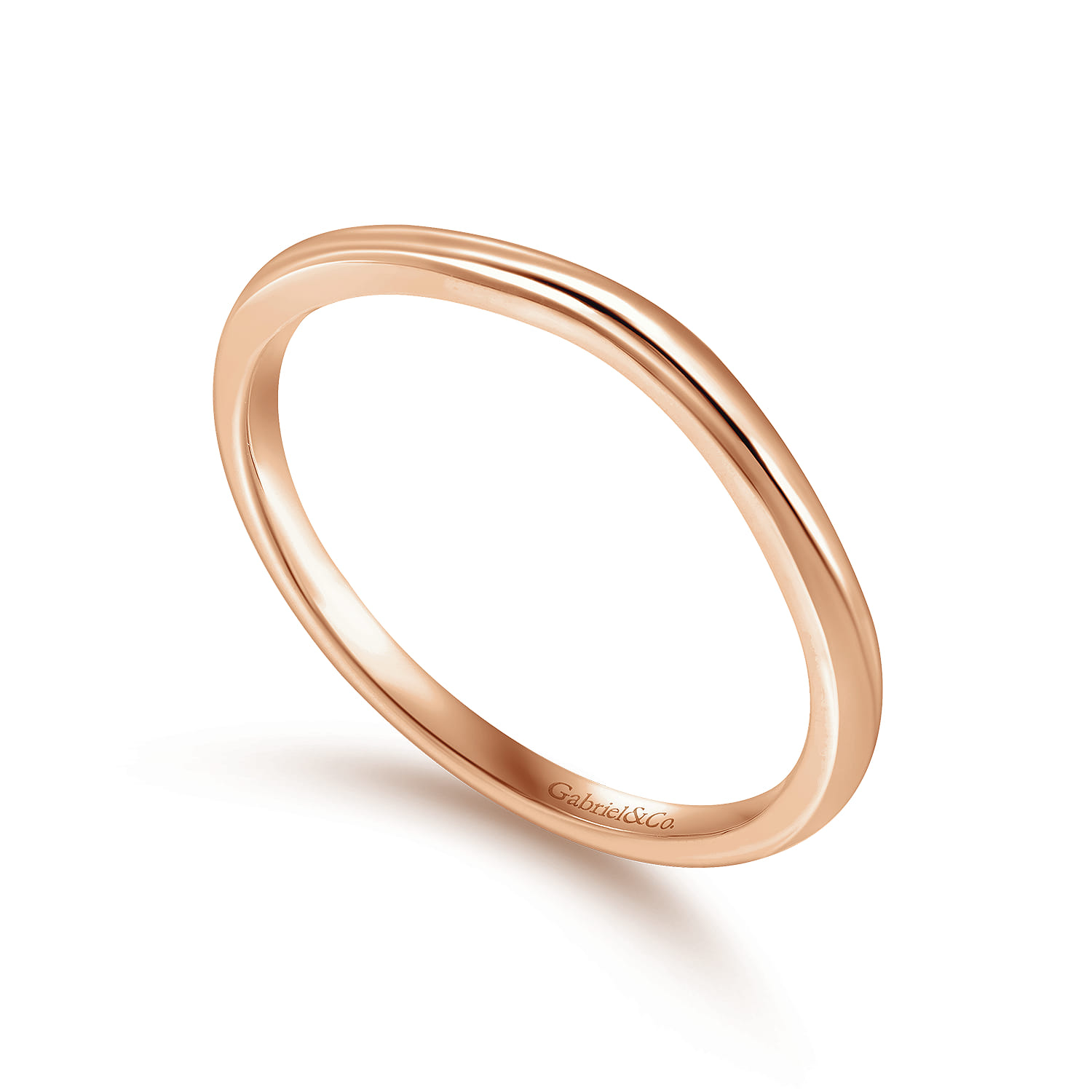 14K Rose Gold Matching Wedding Band - Shot 3