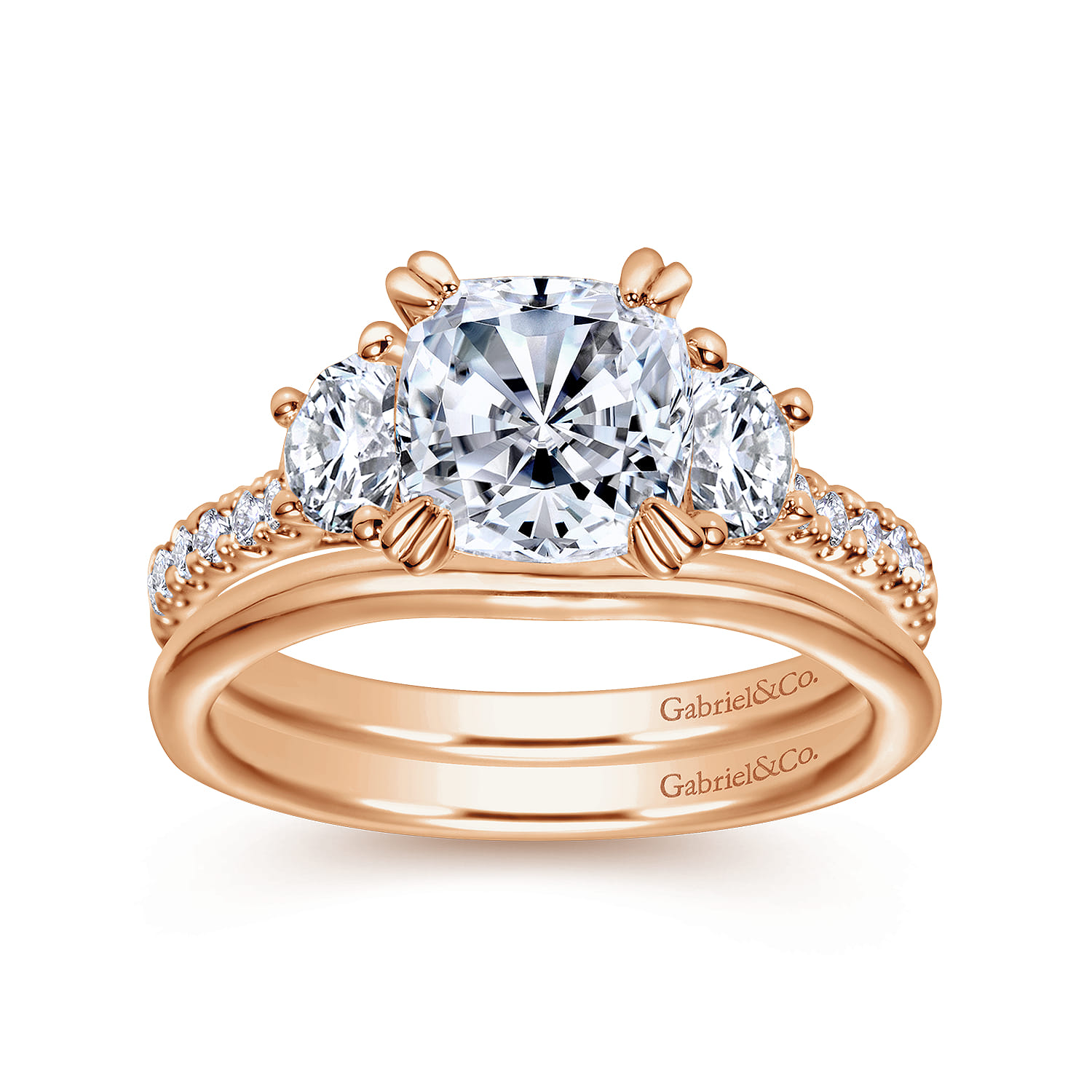 14K Rose Gold Matching Wedding Band - Shot 4