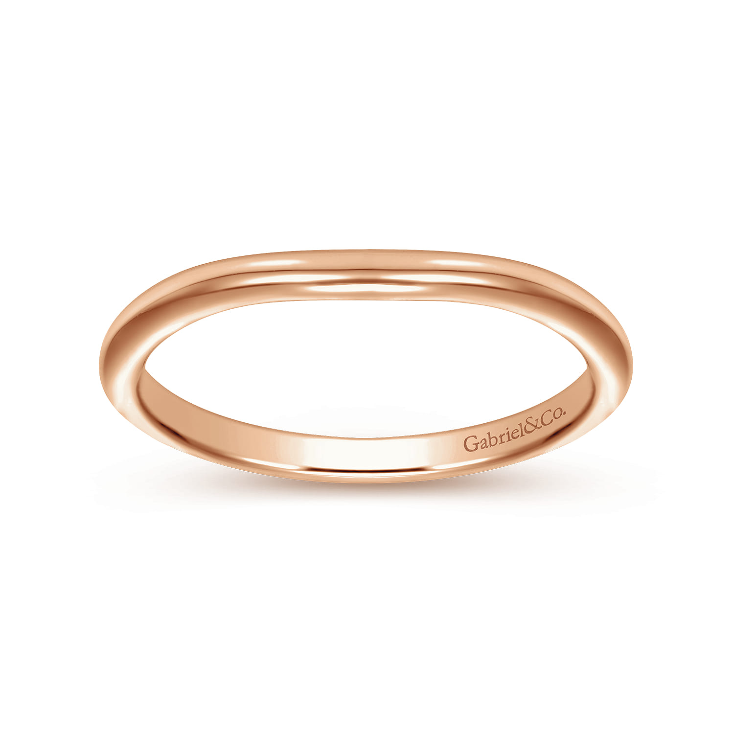 14K Rose Gold Matching Wedding Band - Shot 5