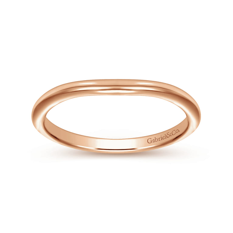 14K Rose Gold Matching Wedding Band - Shot 5