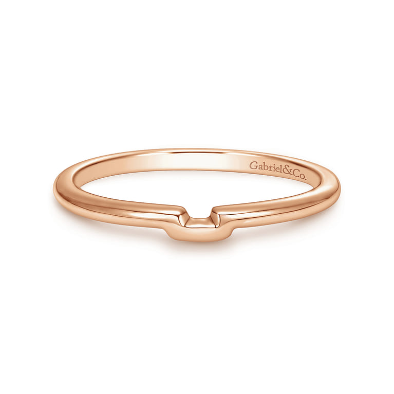 14K Rose Gold Matching Wedding Band - Shot 1