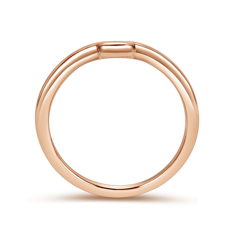 14K Rose Gold Matching Wedding Band - Shot 2