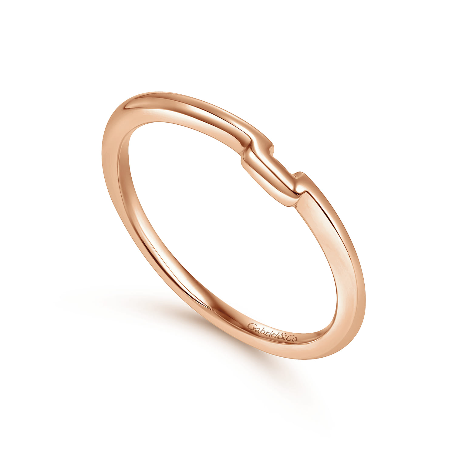 14K Rose Gold Matching Wedding Band - Shot 3