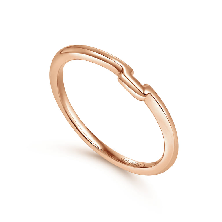 14K Rose Gold Matching Wedding Band - Shot 3