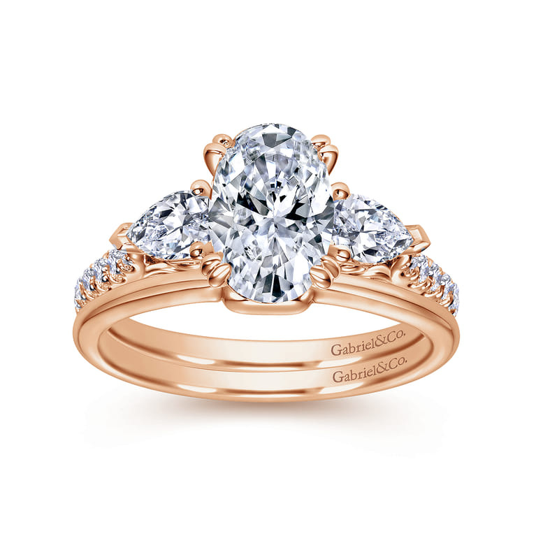 14K Rose Gold Matching Wedding Band - Shot 4