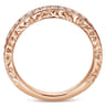 14K Rose Gold Matching Wedding Band - 0.35 ct