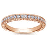 14K Rose Gold Matching Wedding Band - 0.35 ct