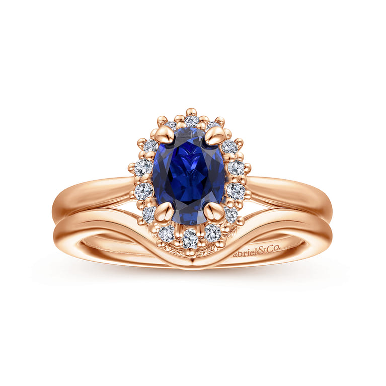 14K Rose Gold Matching Wedding Band - Shot 4