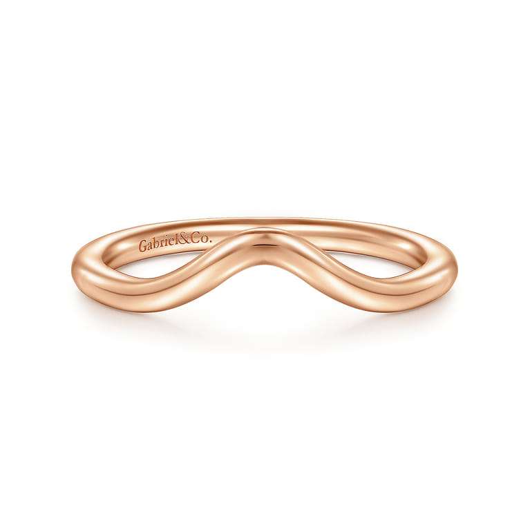 14K Rose Gold Matching Wedding Band - Shot 1