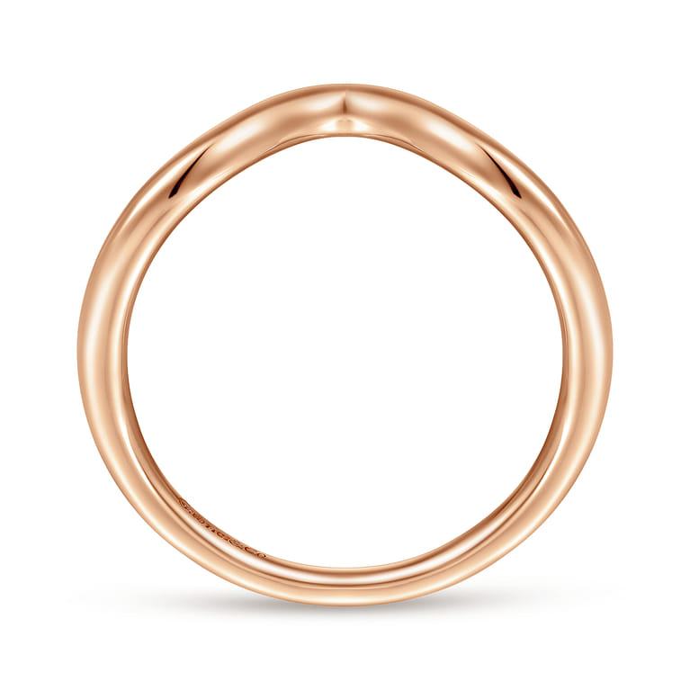 14K Rose Gold Matching Wedding Band - Shot 2