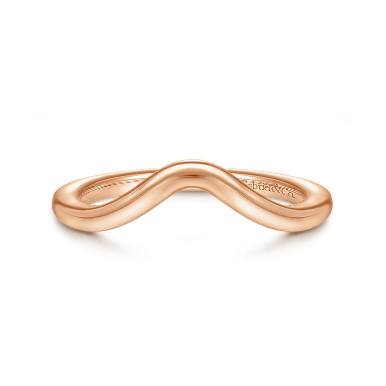 14K Rose Gold Matching Wedding Band - Shot 1
