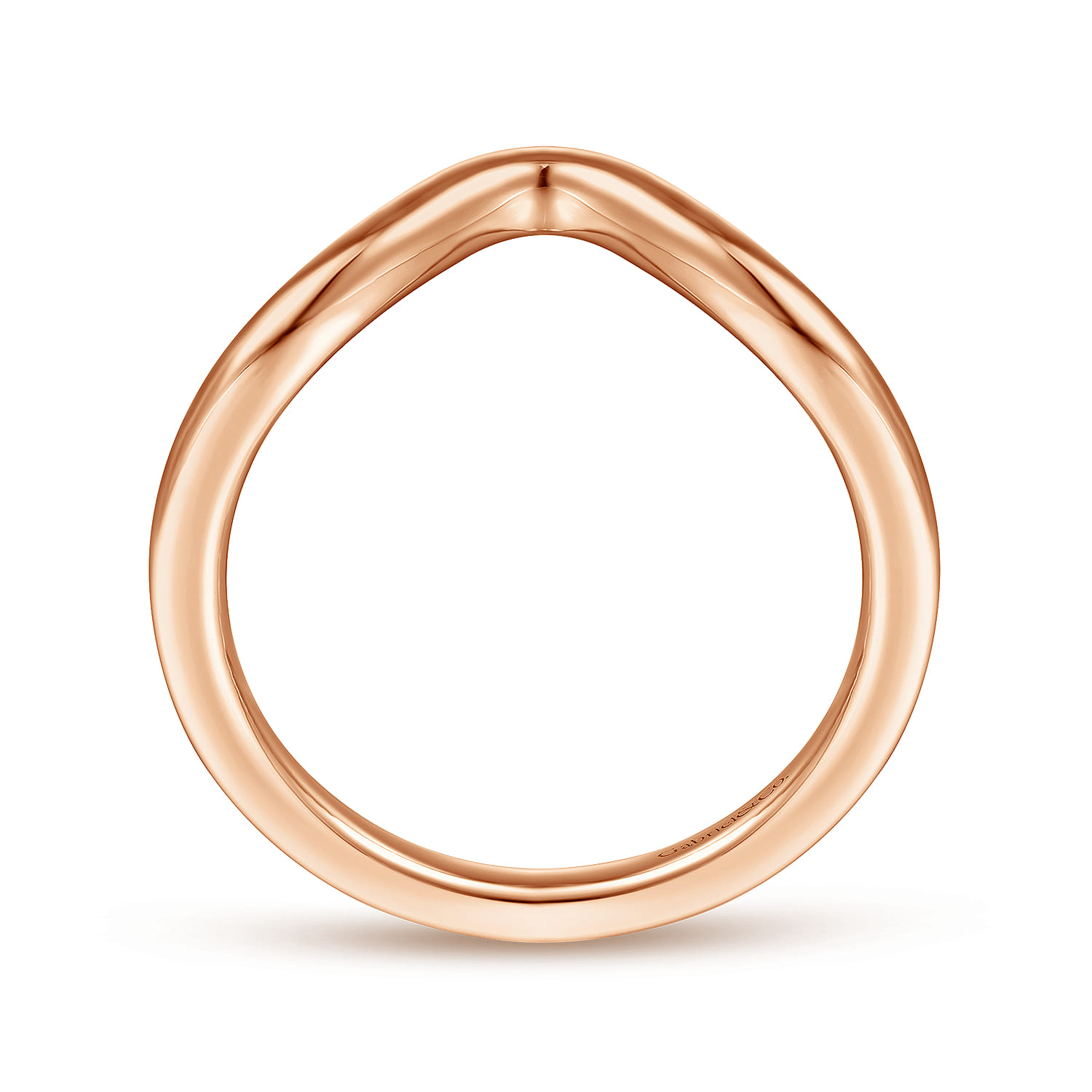 14K Rose Gold Matching Wedding Band - Shot 2