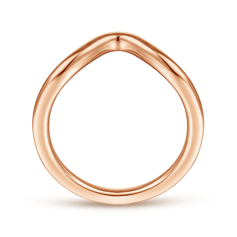 14K Rose Gold Matching Wedding Band - Shot 2