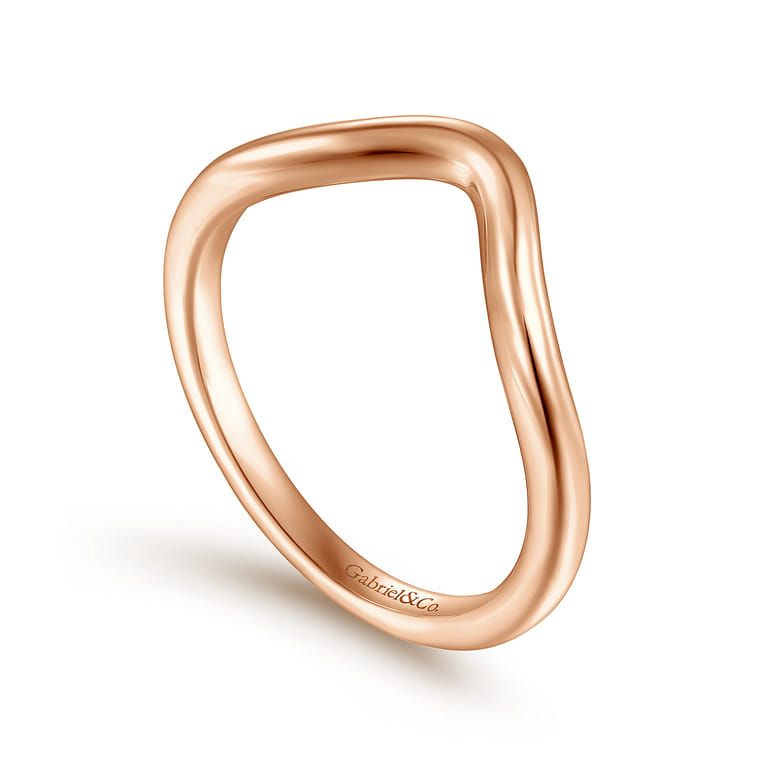 14K Rose Gold Matching Wedding Band - Shot 3