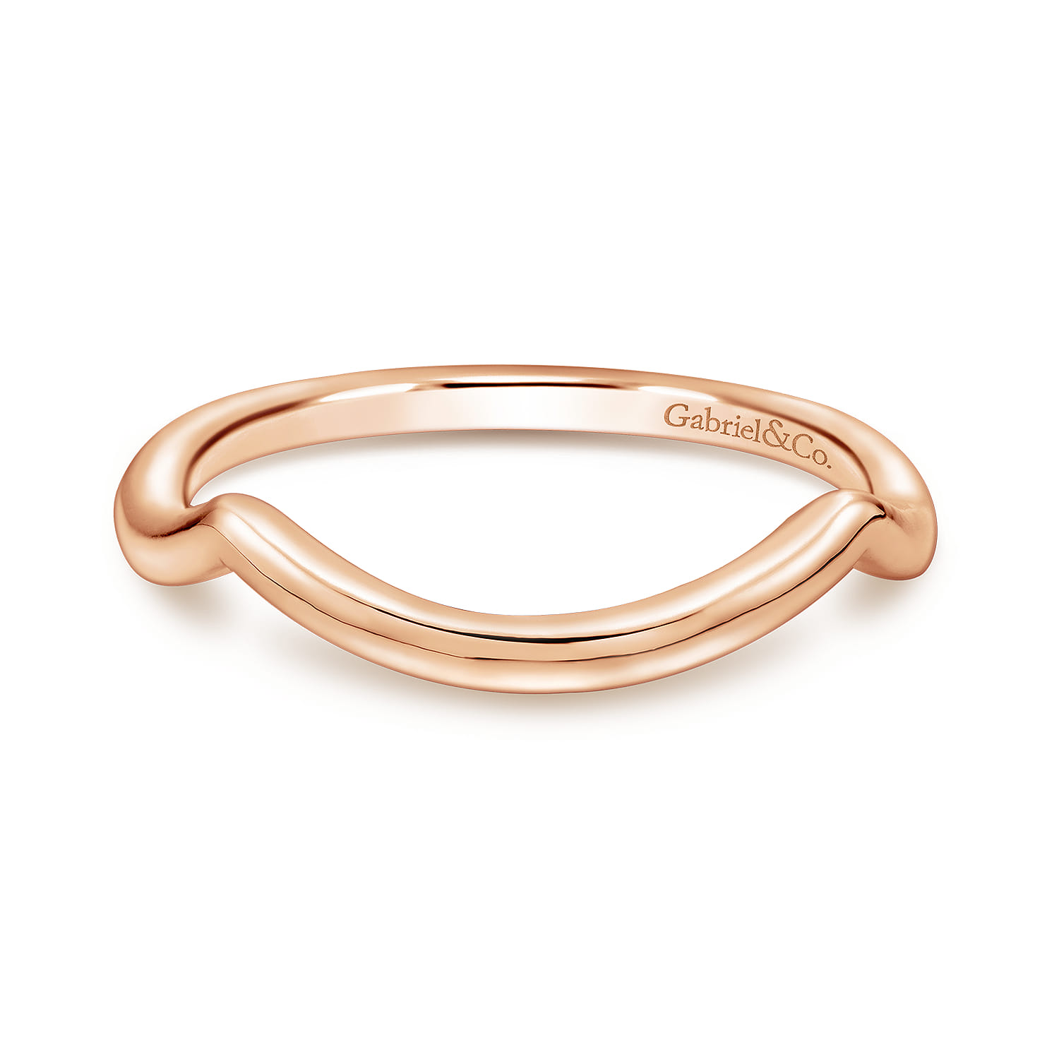 14K Rose Gold Matching Wedding Band - Shot 1