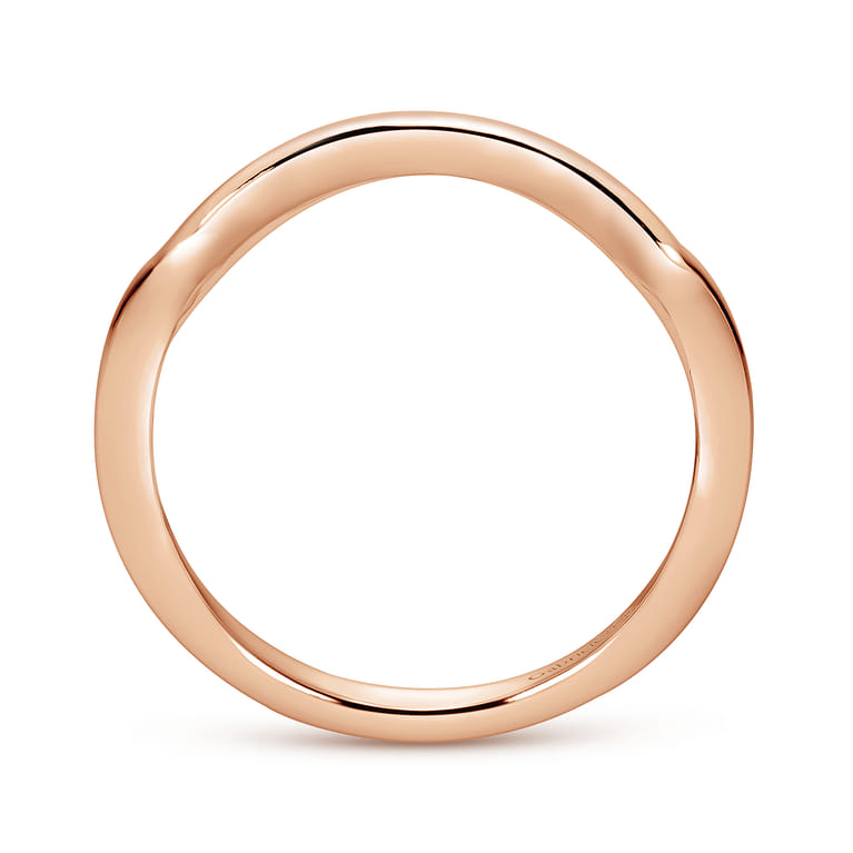 14K Rose Gold Matching Wedding Band - Shot 2