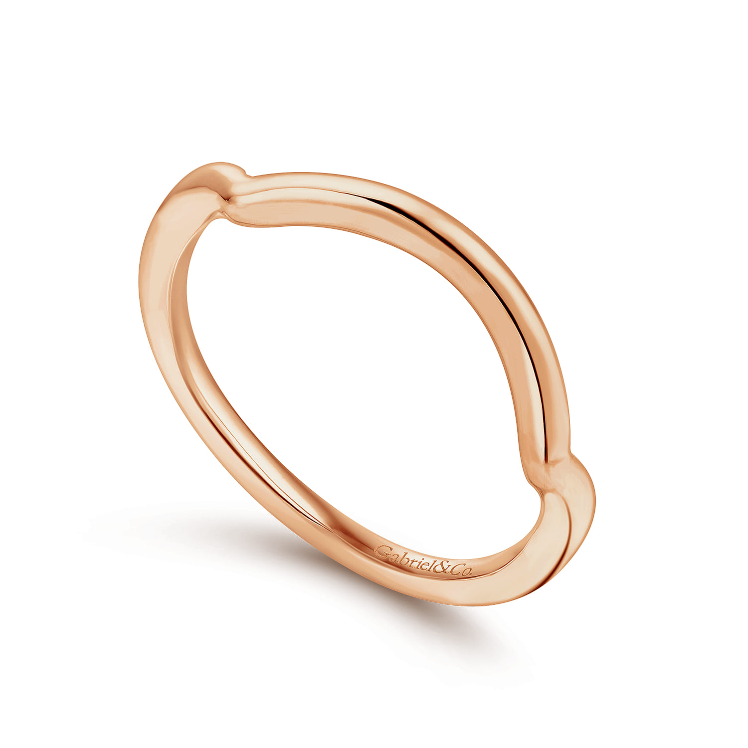 14K Rose Gold Matching Wedding Band - Shot 3